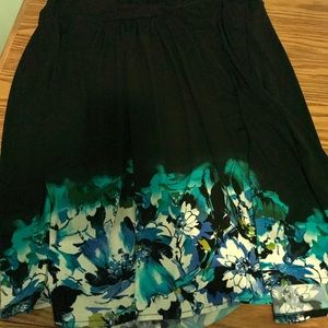 East 5th black floral skirt. (16)